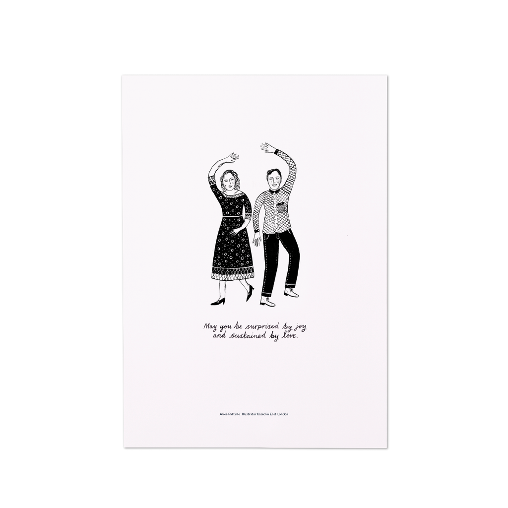 Sustained by Joy A4 poster