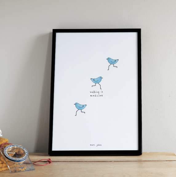 Walking is medicine A4 poster