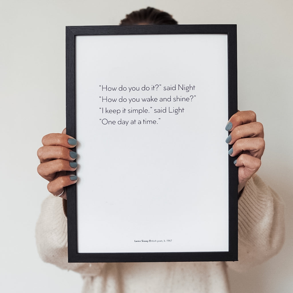 One Day At A Time print