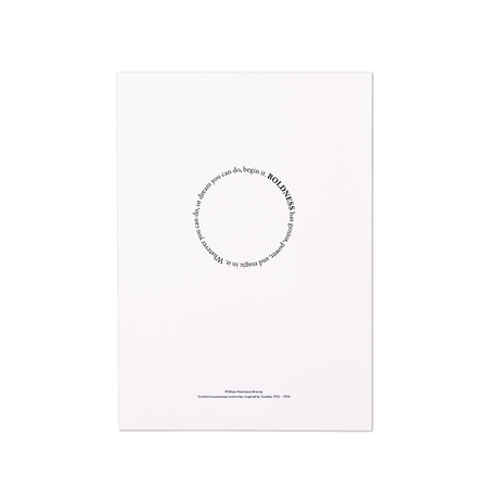 Boldness Has Genius Power and Magic A4 Poster