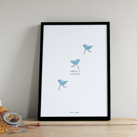 Walking is medicine A4 poster